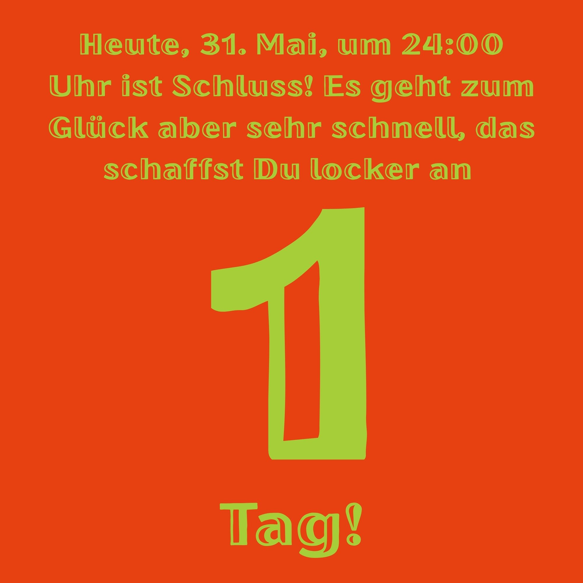 Letzte Chance!