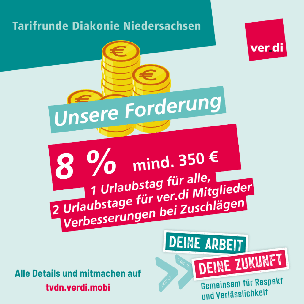 ver.di Tarifvertrag Diakonie Niedersachsen (TVDN) – Aktuelle Infos der ...
